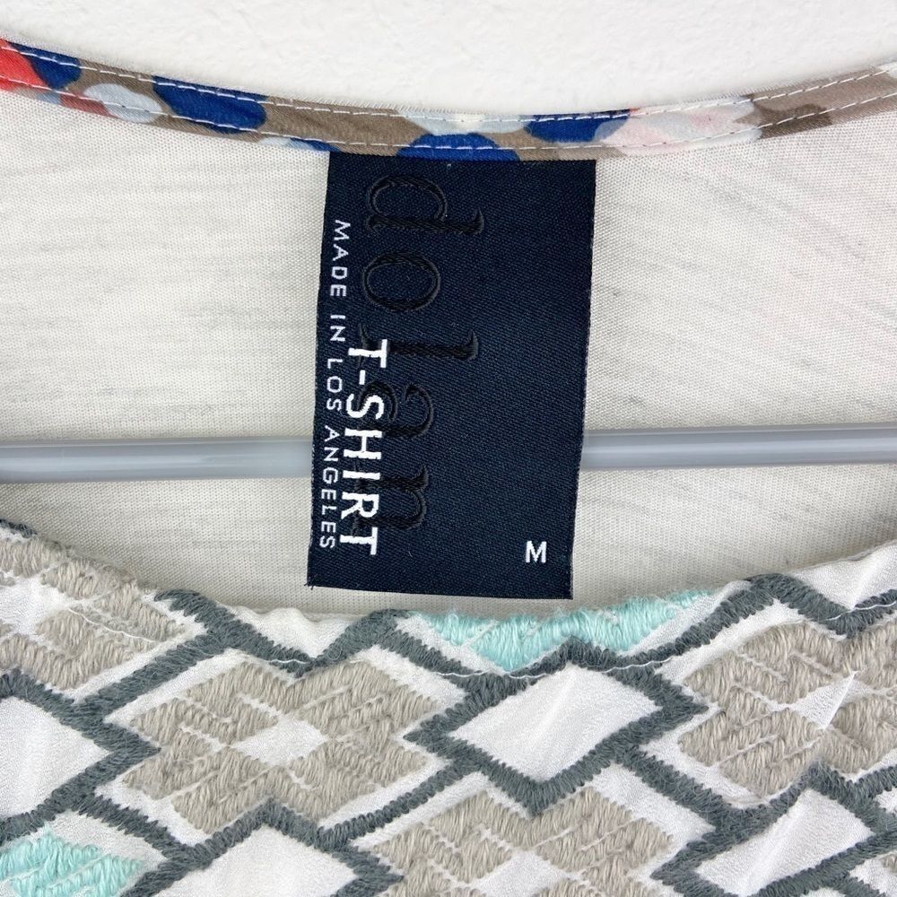 Dolan Embroidered Batwing High Low Tunic - Picture 5 of 6